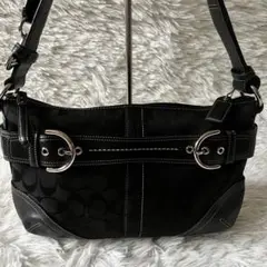 COACH コーチ 2way ショルダーバッグ キャンバス ソーホー 黒