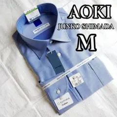 No.126①【新品】AOKI シャツ 長袖 ノンアイロン　Mサイズのサムネイル