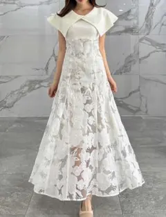 ダズリン オパールフラワーコルセットワンピース