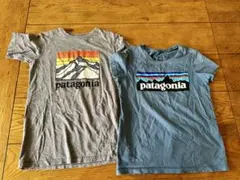 パタゴニア キッズTシャツ2枚セット M10 140相当 ロゴ 半袖