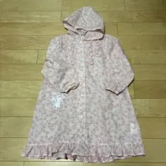 サンリオ　マイメロディー　花柄フード付きキッズレインコート