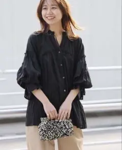 JOURNAL STANDARD relume コットンボイル　ギャザーブラウスのサムネイル