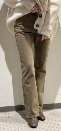【美品】upper hights ブラウンカラーデニム　25サイズ