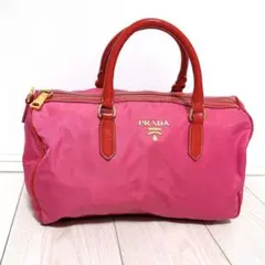 《格安》 PRADA プラダ ハンドバッグ ナイロン ピンク