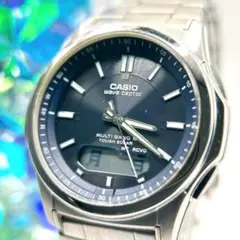稼働品　CASIO カシオウェーブセプター　メンズ　腕時計　電波ソーラー