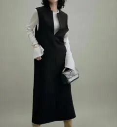 アダムエロペ【WEB限定】2WAYキーネック ジャンパースカート