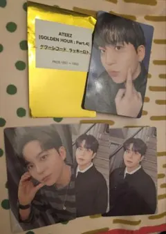 ATEEZ ジョンホ GOLDEN HOUR 4 ラキロト+封入トレカ3枚➀