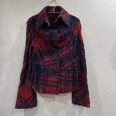 極美品】ヨシキヒシヌマ 長袖シャツ ブラウス 絞り加工 シワ加工