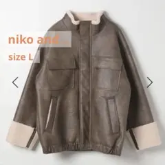 [MODE NORM CORE]フェイクムートンジップブルゾン