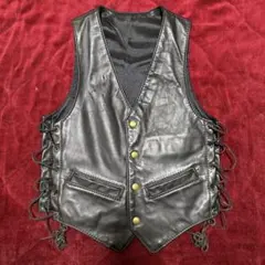 トップス goa goat leather patchwork cutoff vest goa goat leather patchwork cutoff vest - メルカリ