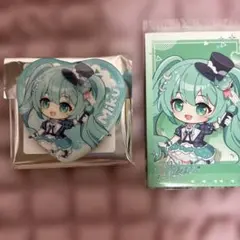 プロセカ 初音ミク 中国 ハート缶バッジ カードセット