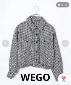 WEGO ウィゴー アウター ジャケット ブルゾン チェック柄 F사이즈