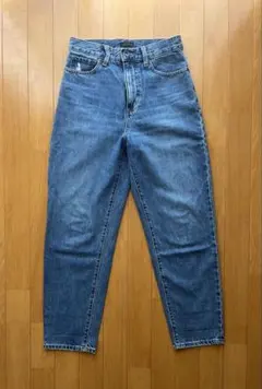 【美品・UNIQLO】ストレートデニム ハイウエスト　レディース　Sサイズ相当