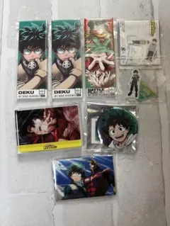 ヒロアカ 緑谷出久 絵札缶バッジ ヒーロープラザ アクスタ アクブロ まとめ売り