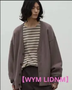 【WYM LIDNM】ボーダーカットソーL カーディガンM　コーディネートセット