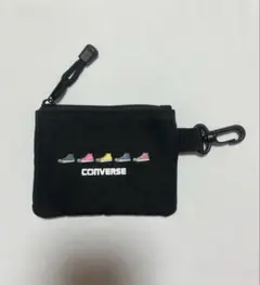 CONVERSE スニーカーデザイン ポーチ 黒