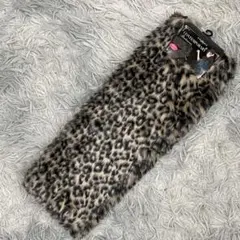 CONTEMPORARY フェイクファー レッグウォーマー ヒョウ柄 防寒