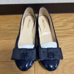 【新品未使用】PRADA リボン　フラット　パンプス