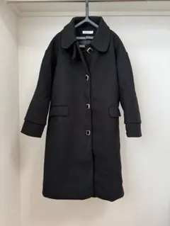 【未使用】レディース 中綿キルティングコート 黒 M 冬用 通勤通学向け