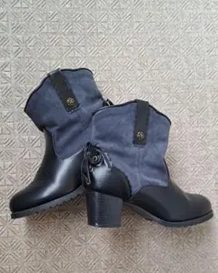 アクシーズファム axes femme 薔薇付き 編み上げリボン ブーツ