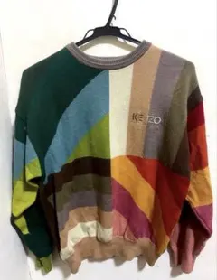 KENZO クレイジーパターン ニット セーター マルチカラーのサムネイル