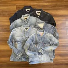 【年末限定】デニムジャケット6点まとめ売り　多サイズ　オールドユニクロ