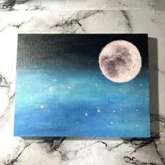 原画：ハガキサイズ】 夕暮れの流れ星 オイルパステル画 - メルカリ