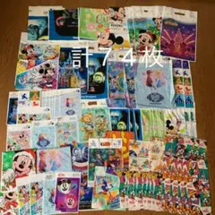 年代物〜最近迄ディズニーランド＆シィー　ビニールバッグ紙袋　計７４枚