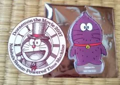 100%ドラえもん&フレンズ展 入場特典 アクリルバッジ 焼き芋ドラえもん