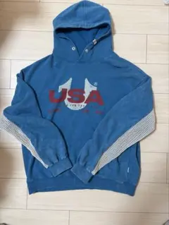 TRUE RELIGION フード付きパーカー ブルー