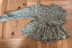 next 花柄長袖 裏起毛 ペプラム 約100cm