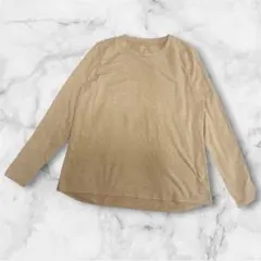 AMERICAN EAGLE 長袖Tシャツニット風 Mサイズ ベージュのサムネイル