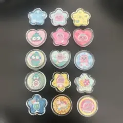 おすそ分け　おはじきシール　おぱんちゅうさぎ　 ハンギョドン　サンリオ　15個
