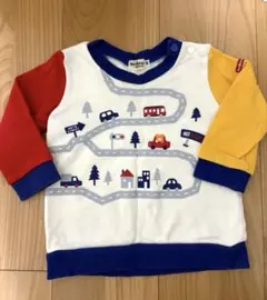 ミキハウス ホットビスケッツ トレーナー スウェット クマ 車 80