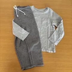 GAP 長袖カットソーとストライプパンツセット　100