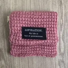 編み物 ポーチ ピンク