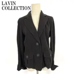 LA8788 ランバンコレクション テーラードジャケット 茶色 ウール 40