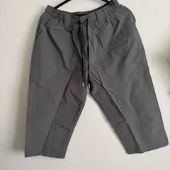 はきやすい⭐️サルエルパンツ ワイドパンツ グレー L メンズ 吸水速乾性 光沢感
