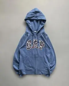 OLD GAP ジップパーカー ブルー 青 00s