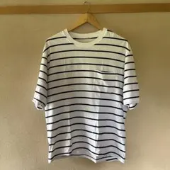 ボーダー ポケット付き Tシャツ Mサイズのサムネイル