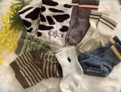 靴下セット 9-14cm⭐︎靴下6足+レッグウォーマー1足(BL)ラルフローレン他