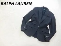 美品　RALPH LAUREN　ツイード　メタル釦　ジャケット　ネイビーグレーのサムネイル