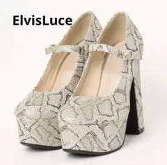ElvisLuce(エルビスルーチェ)13.5cm厚底ストームヒールパンプスM