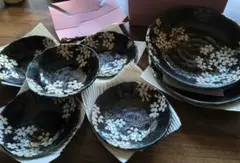 値下げ中 宇野千代 しずか桜 食器セット Aito