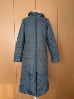 adidas アディダス フード付きグレー ベンチコート