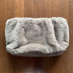 ミラオーウェン　フェイクファー　クラッチ　巾着　バッグ