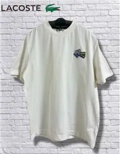 LACOSTE スポーツタグパッチクルーネックTシャツ　ホワイト　L