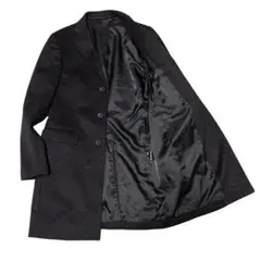 美品　UNIQLO ユニクロ　カシミヤ混ウールチェスターコートM