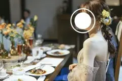 ウエディング　アンティークゴールドフラワーピアス