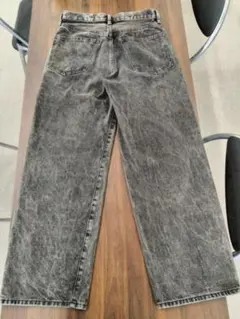 《バギージーンズ》GU 29インチ デニムパンツ T-0043